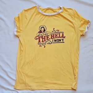 Yellow Graphic Tee - Short Sleeve
